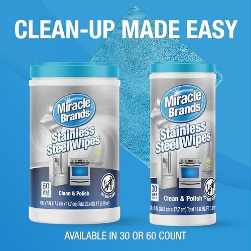 MiracleWipes for Stainless Steel - 60 Count 1