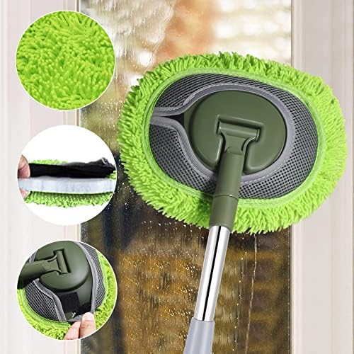 SLIIMU Wall Cleaner with 66 Long Handle and 15 Elbow