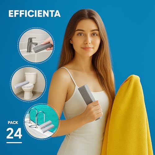 24 Pack Pumice Stones for Bathroom Cleaning