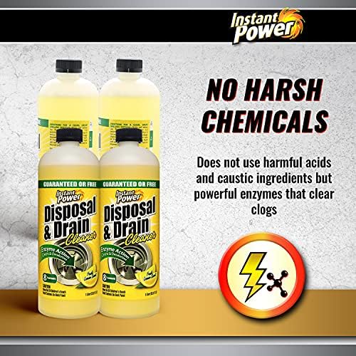Instant Power Disposal Cleaner with Lemon Scent 1 Liter 4 Pack