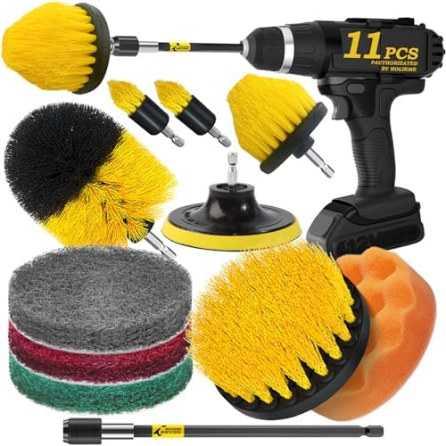 Holikme 11 Piece Drill Brush Set for Cleaning
