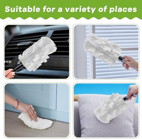 Zubebe 6 Pcs Reusable Fleece Duster Refills