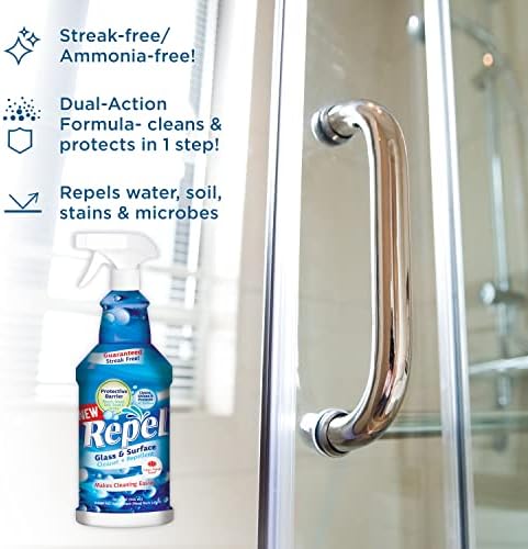 Clean-X REPEL Glass Cleaner 32 fl oz Streak-Free