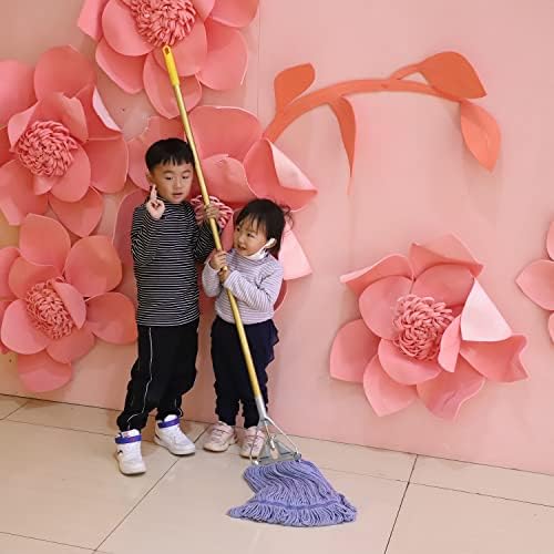 Heavy Duty String Mop Set with 3 Replacement Heads