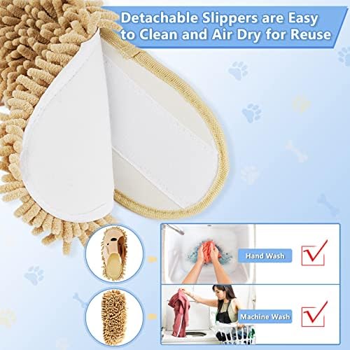 Whiidoom Floor Mop Slippers Chenille Fabric