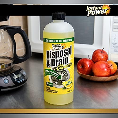 Instant Power Disposal Cleaner with Lemon Scent 1 Liter 4 Pack