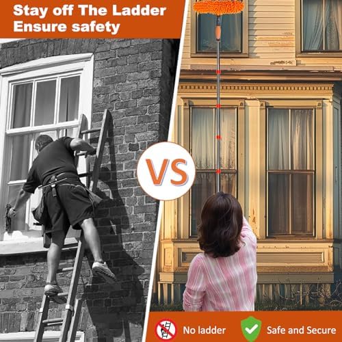 20 FT High Reach Duster Kit with 3-14 ft Pole