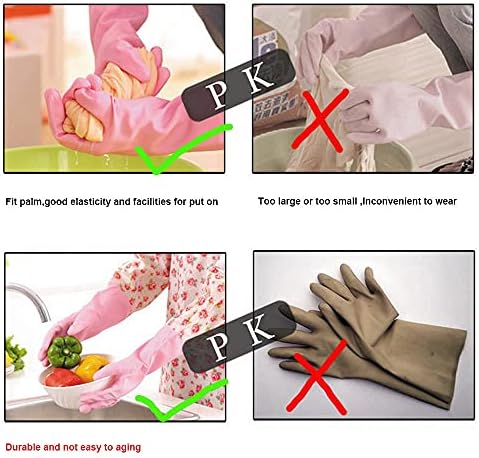 KINGFINGER Waterproof Dishwashing Gloves 2 Pairs 1