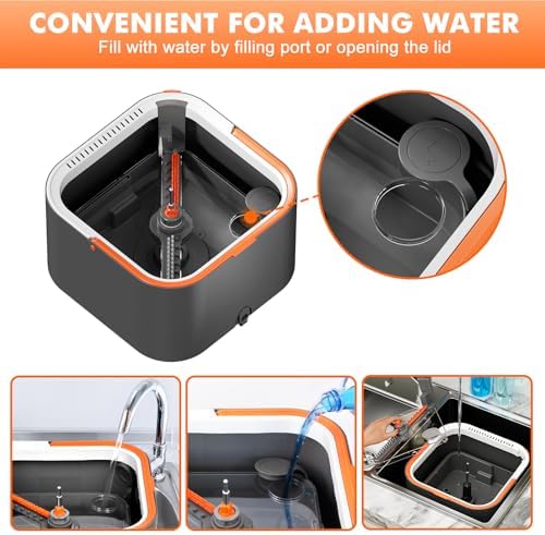 INWEJIA Spin Mop Bucket Set with 90 Foldable and 360 Rotating Head