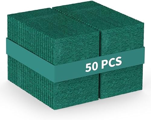 50 Pack Heavy Duty Non Scratch Scour Pads