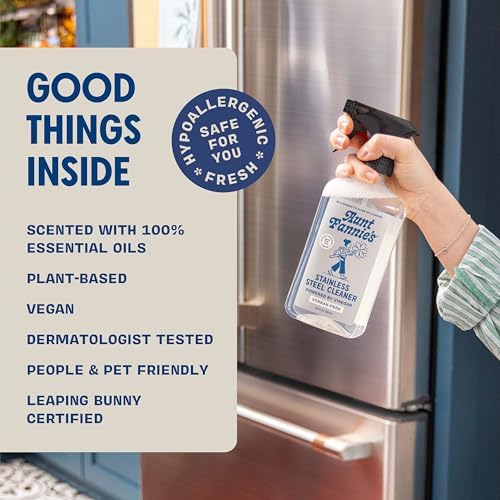 Aunt Fannies Stainless Steel Spray Cleaner for Kitchen Appliances