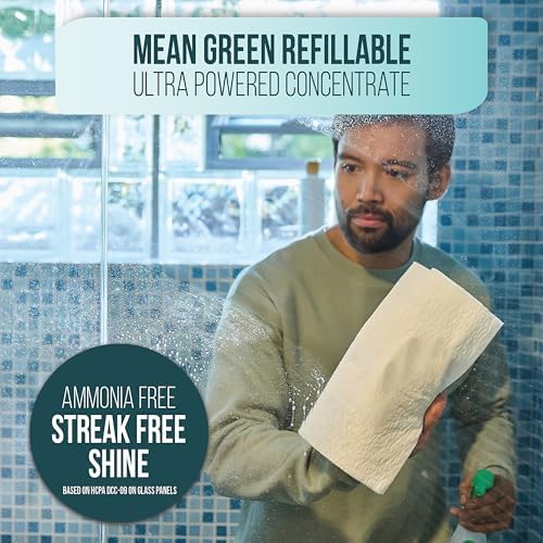 Mean Green Refillable Glass Cleaner Fresh 143 Ounce 6 Pack