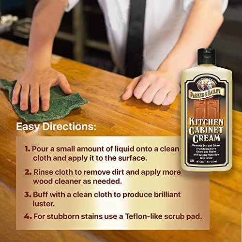 Parker Bailey Kitchen Cabinet Cream 8oz - Wood Cleaner Polish