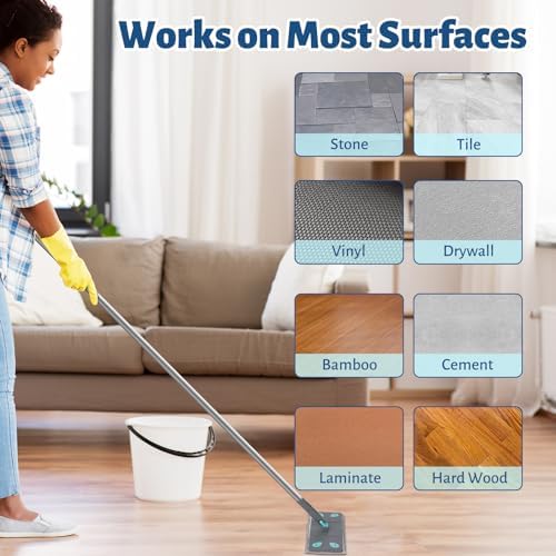 LANNIU 3-in-1 Detachable Broom and Mop Set Combo for RV
