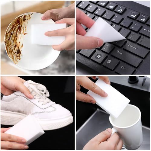 100 Pack Magic Sponge Eraser for All Surfaces