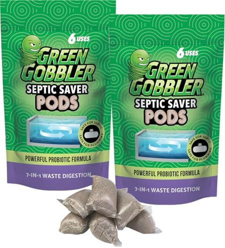 Green Gobbler Septic Tank Treatment Packets - 12 Month Supply