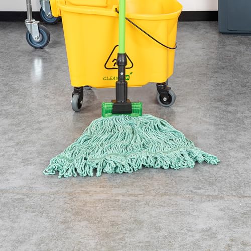 Restaurantware MOP Head 24 Ounce Cotton Blend Green 1