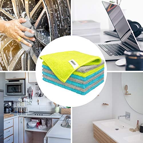FIXSMITH Microfiber Cleaning Cloths - 8 Pack 12x16 Inches 1