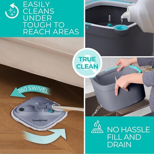 True Tidy True Clean Spin Mop Bucket System