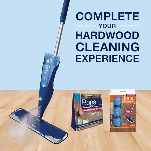 Bona Hardwood Floor Premium Spray Mop with Microfiber Pad and Cleaner Concentrate