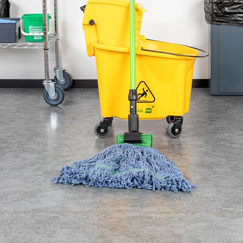 Restaurantware Mop Head Refill - 24 Ounce 5 Inch Cotton Blend Blue