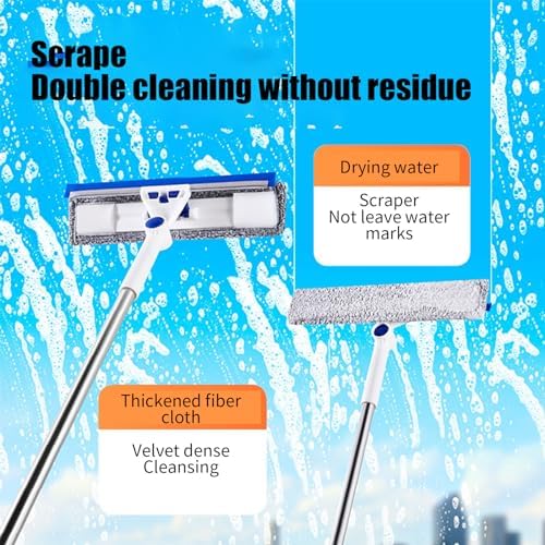 Lovskoo 40in Window Squeegee Kit 3-in-1 Glass Cleaner