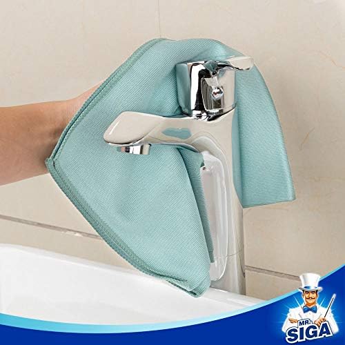 MRSIGA Ultra Fine Microfiber Cloths for Glass Pack of 12
