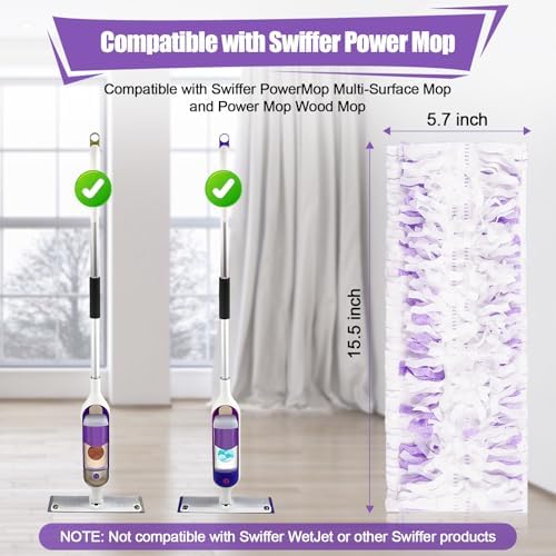 Bestechy 42 Count Swiffer PowerMop Replacement Pads