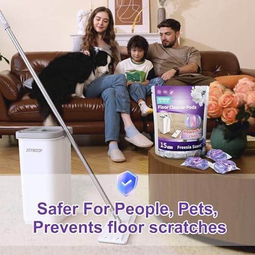 JOYMOOP Mop Bucket Set with 15 Floor Cleaner Pods 1