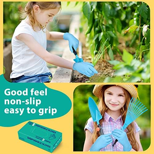 Woanger 200 Piece Nitrile Gloves for Kids X-Small