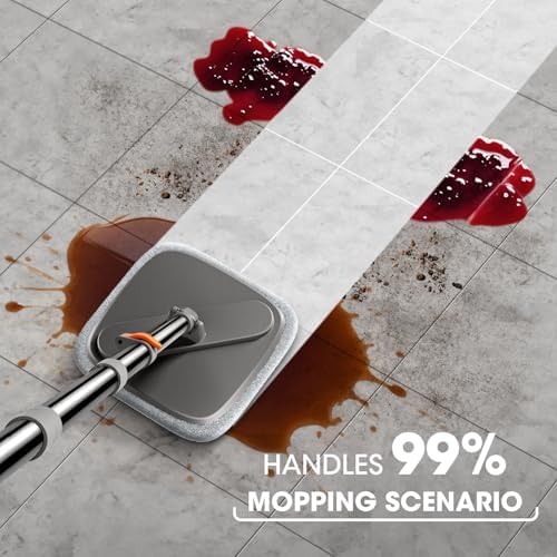 BOMIDI Spin Mop and Bucket Set with Water Separator