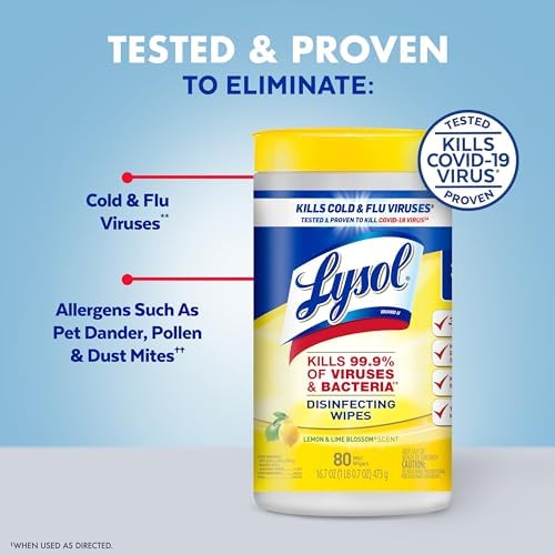 Lysol Disinfecting Wipes 80 Count 4pk Bundle