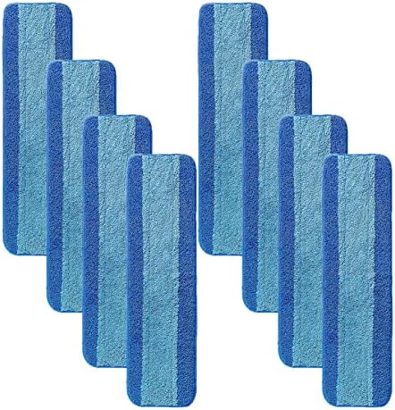 MZY LLC 8 Pack Microfiber Mop Pads Reusable for Hardwood Floors