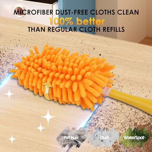 REDONES Reusable Duster Refills for Swiffer - 4 Pack Heavy Duty Dusters