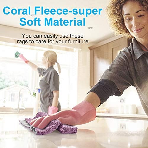 12PCS Double-Sided Microfiber Dish Towels