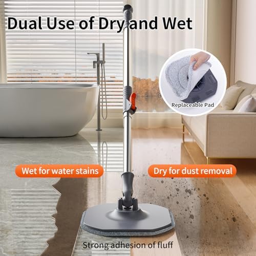 Wengrou Spin Mop and Bucket Set with Dirty Clean Separation