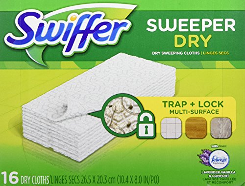 Swiffer Dry Sweeping Pad Refills Lavender Vanilla Scent 16 Pack