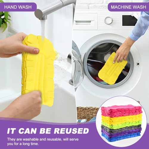 Saycker 14Pcs Reusable Fleece Duster Refills for Swiffer