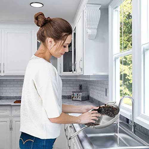 SCRUBIT 6 Pack Stainless Steel Scourers - Durable Kitchen Cleaning Tool