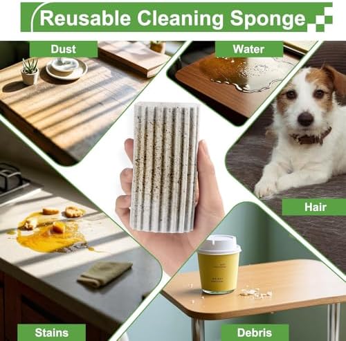 4-Pack Jeymei Damp Clean Duster Sponge Set