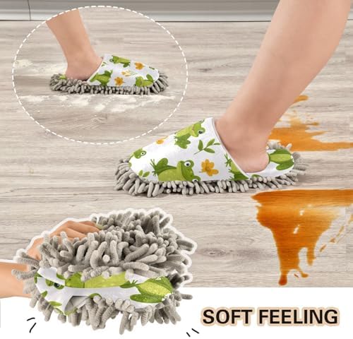 FLildon Microfiber Cleaning Slippers for Men Women 1