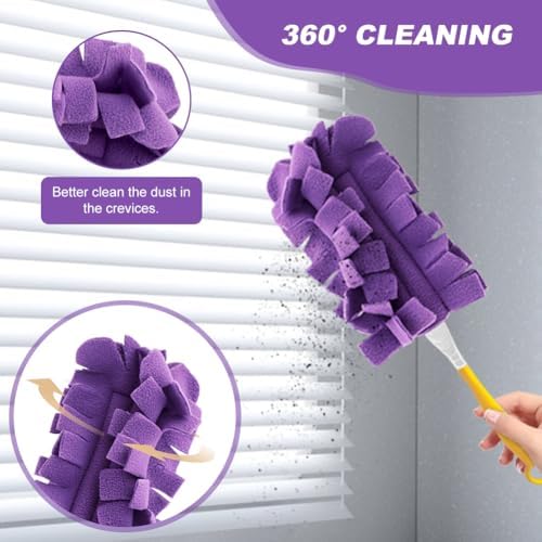 Saycker 14Pcs Reusable Fleece Duster Refills for Swiffer