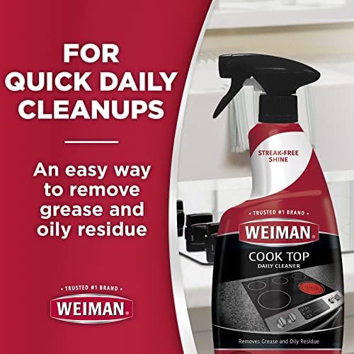 Weiman Disinfecting Stovetop Cleaner Stainless Steel Cleaner - 22 Ounce