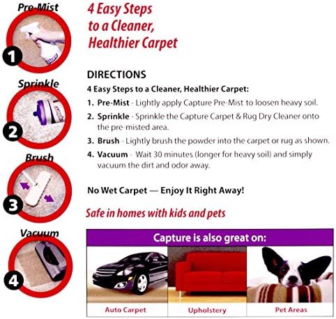 Capture Carpet Rug Dry Cleaner 25lb Bundle