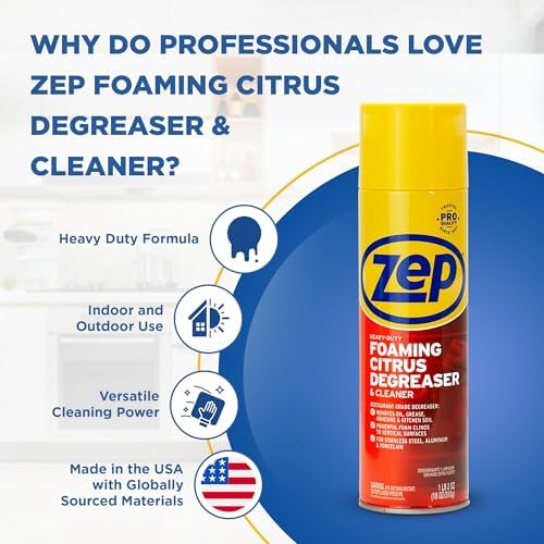 Zep Heavy-Duty Foaming Citrus Degreaser Cleaner 18 Oz Case of 6