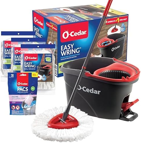 O-Cedar System Easy Wring Spin Mop with Lavender PACS 1