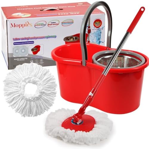 TAKTICK Spin Mop Bucket Set with Wringer