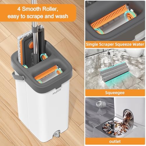 MOPALL Mop and Bucket Set with Wringer for Home
