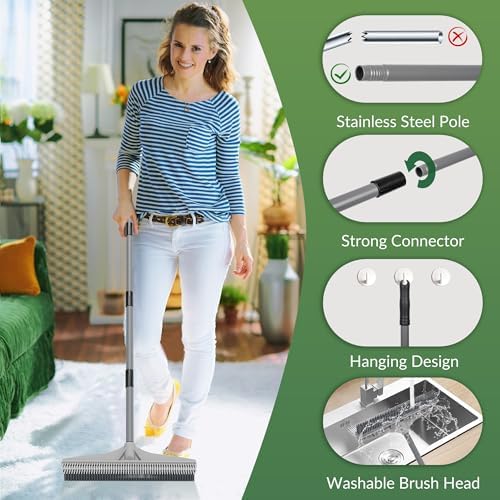 Walensee 61 Carpet Rake for Pet Hair Removal 1