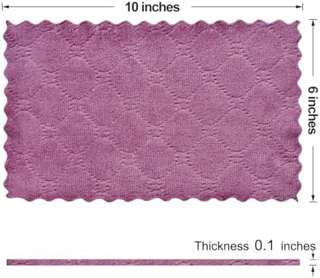 12PCS Double-Sided Microfiber Dish Towels